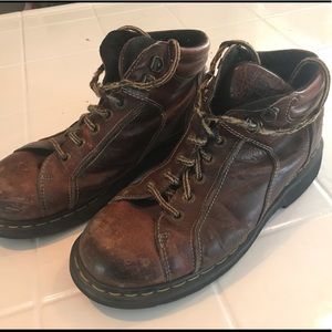 VINTAGE DR MARTENS 9352 BROWN LEATHER BOOTS